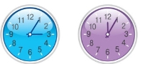 Вправа з леґо"Визнач час , який показує кожний годинник".Математика  (2-3клас)